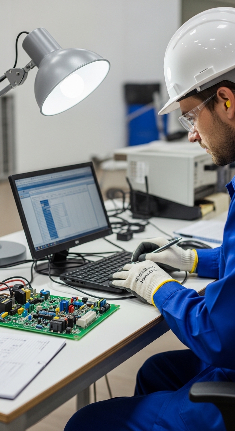 Diagnóstico de tarjetas electrónicas industriales